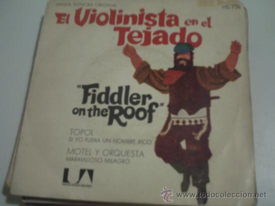 Discos de vinilo: SINGLE EL VIOLINISTA EN EL TEJADO PEPETO - Foto 1