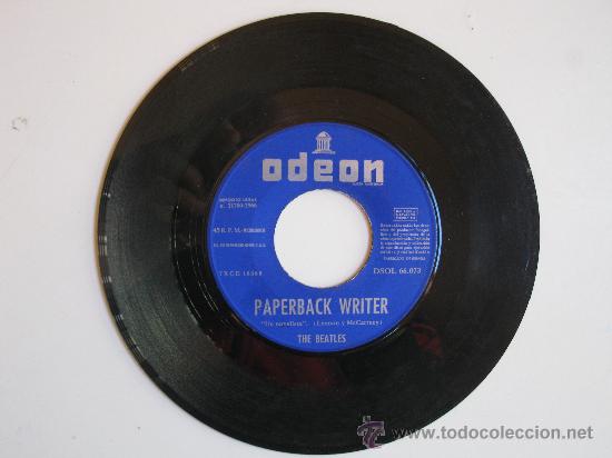 Discos de vinilo: SINGLE - THE BEATLES - &rdquo;PAPERBACK WRITER&rdquo; - &rdquo;RAIN&rdquo; - A&Ntilde;O 1966. - Foto 3