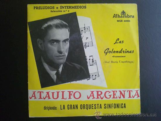 Discos de vinilo: ATA&Uacute;LFO ARGENTA, LAS GOLONDRINAS. EP DE VINILO - Foto 1