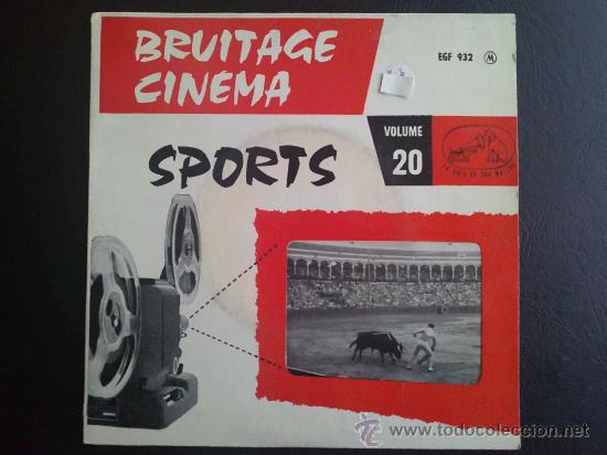 Discos de vinilo: BRUITAGE CINEMA - SPORTS - EP DE VINILO - Foto 1