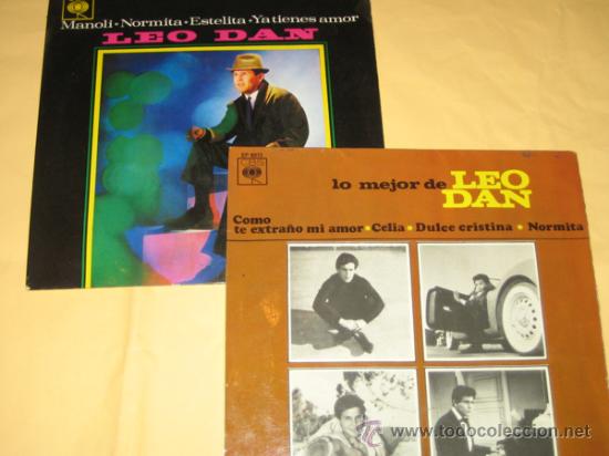 Discos de vinilo: LEO DAN - LOTE DE DOS SINGLES - Foto 1