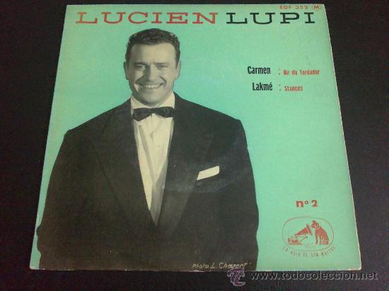 Discos de vinilo: LUCIEN LUPI - CARMEN - EP - Foto 1