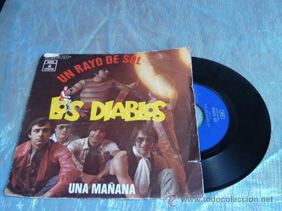 Discos de vinilo: Los Diablos &ndash; Un Rayo De Sol  original 1970 single 7&rdquo; - Foto 1