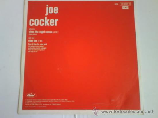 Discos de vinilo: JOE COCKER WHEN THE NIGHT COMES - Foto 2