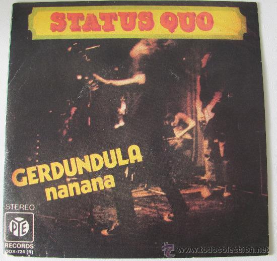 Discos de vinilo: STATUS QUO - GERDUNDULA - SINGLE 1984 - Foto 2