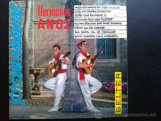 Discos de vinilo: JOTAS NAVARRAS - HERMANOS ANOZ - EP DE VINILO - Foto 1