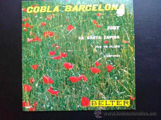 Discos de vinilo: COBLA BARCELONA - JUNY - EP - Foto 1