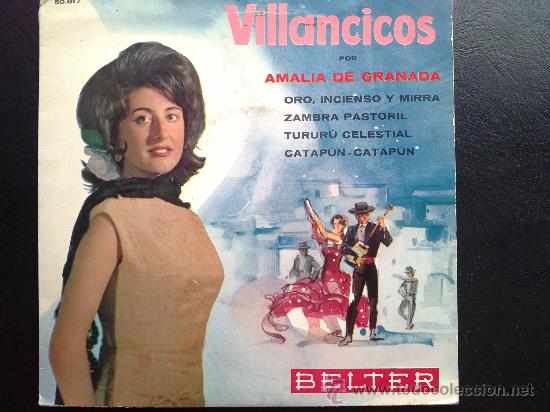 Discos de vinilo: AMALIA DE GRANADA - VILLANCICOS - EP - Foto 1