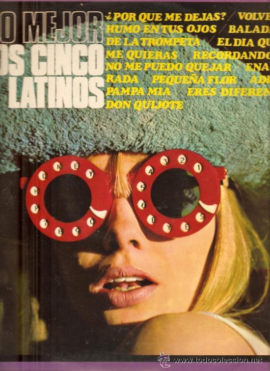 Vinyl records: LO MEJOR DE LOS CINCO LATINOS LP CBS  52.493 M1967