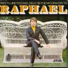 Discos de vinilo: RAPHAEL - EP SINGLE - VINILO 7’’ - EDITADO PORTUGAL - ERES TÚ + 3 - ALVORADA - AÑO 1969. Lote 30847370