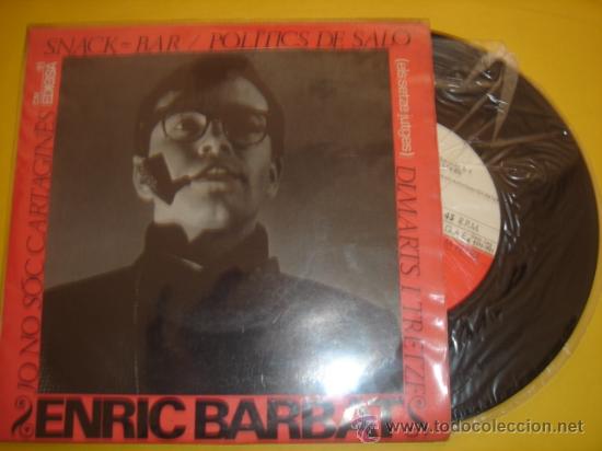 Discos de vinilo: ENRIC BARBAT -EP- SNACK BAR + 3 - Foto 1