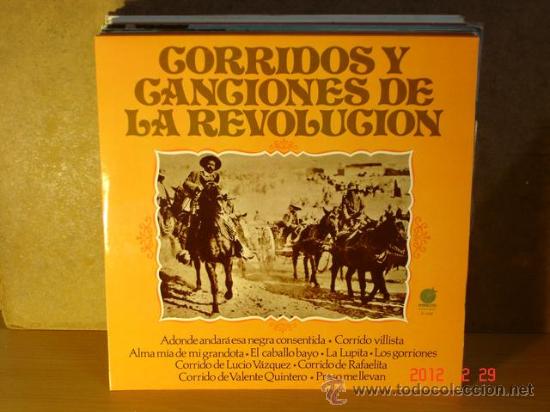 Vinyl records: Angelina y To&ntilde;o - Corridos y Canciones de la Revoluci&oacute;n  - Impacto EL-429 -1978