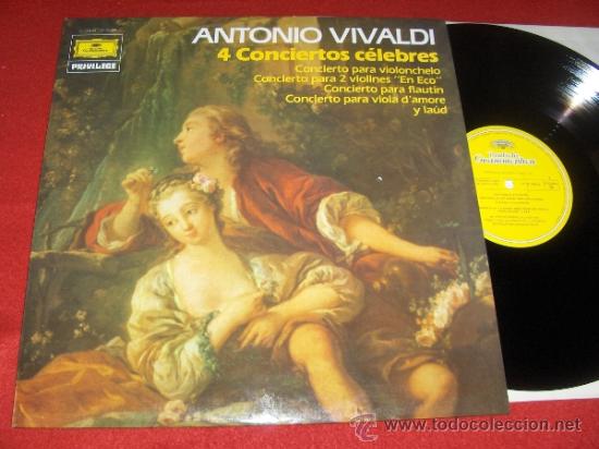Discos de vinilo: VIVALDI 4 conciertos celebres LUCERNA BAUMGARTNER LP 1984 Deutsche grammophon