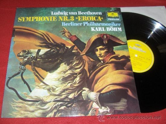 Discos de vinilo: BEETHOVEN Sinfonia num 3 BERLIN/B&Ouml;HM LP 1979 Deutsche grammophon