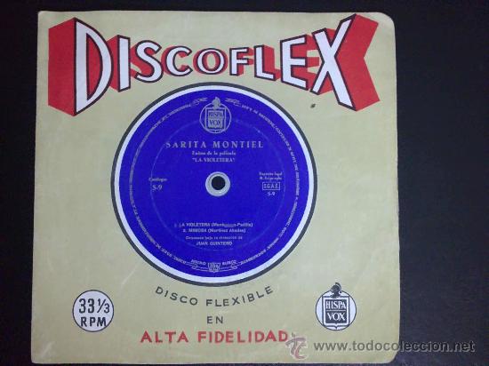 Discos de vinilo: SARA MONTIEL - LA VIOLETERA - DISCOFLEX - Foto 1