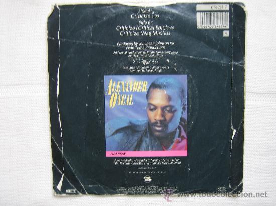 Discos de vinilo: Singels ALEXANDER O&acute;NEAL 1987 - Foto 2