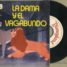 Discos de vinil: WALT DISNEY : LA DAMA Y EL VAGABUNDO (CUENTODISCO BRUGUERA, 1969). Lote 30937005