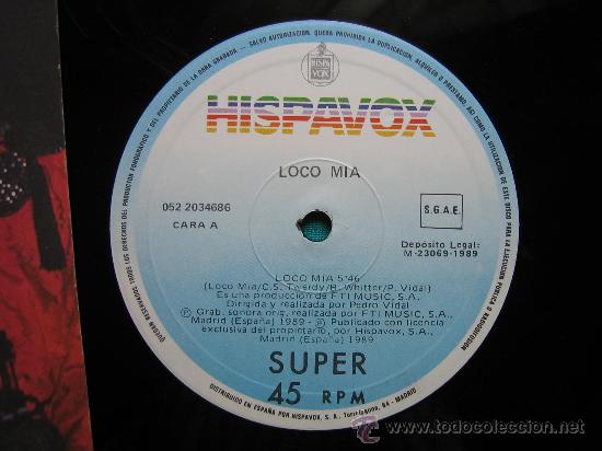 Discos de vinilo: LP  LOCO MIA 1989 - Foto 2