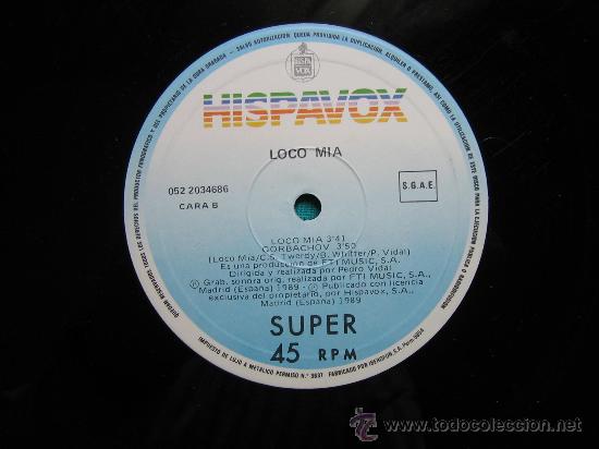 Discos de vinilo: LP  LOCO MIA 1989 - Foto 3