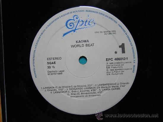 Discos de vinilo: LP  KAOMA 1989 - Foto 3