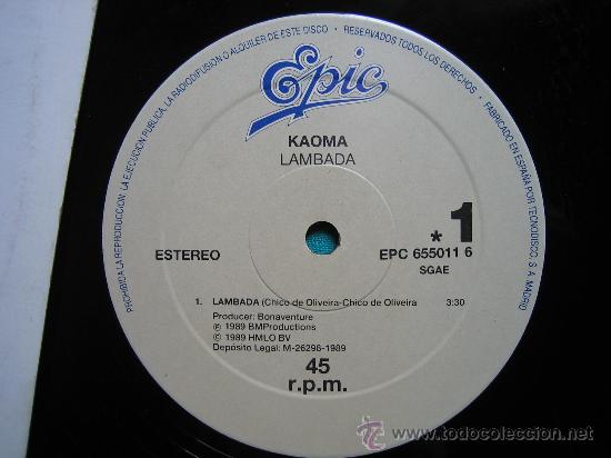 Discos de vinilo: LP  KAOMA 1989 - Foto 3