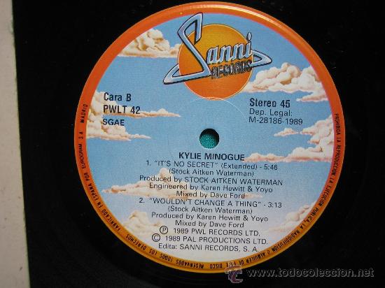 Discos de vinilo: LP  KYLIE 1989 - Foto 2