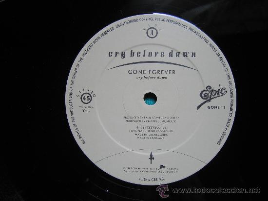 Discos de vinilo: LP  CRY BEFOREDAWN 1987 - Foto 4