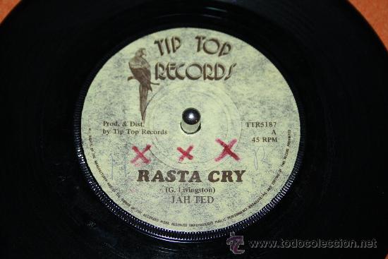 Discos de vinilo: JAH FED Rasta Cry / Version (TIP TOP RECORDS) - Foto 1