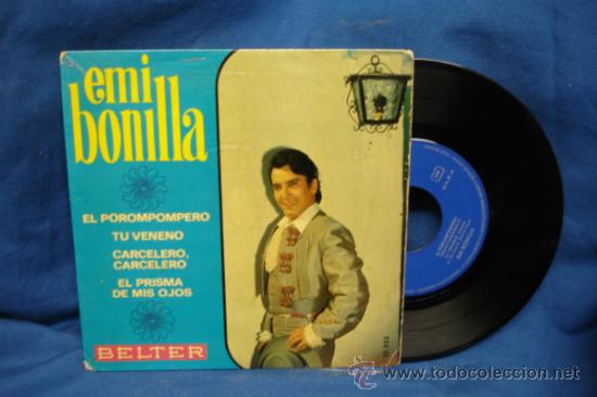 Disques de vinyle: EMI BONILLA - EL POROMPOMPERO + 3 - BELTER 1969