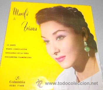 Discos de vinilo: SINGLE MARIF&Eacute; DE TRIANA, DE 1961 - Foto 1