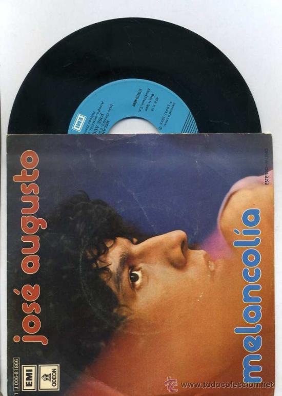 Discos de vinilo: JOS&Eacute; AUGUSTO : MELANCOL&Iacute;A (ODEON, 1975) - Foto 1