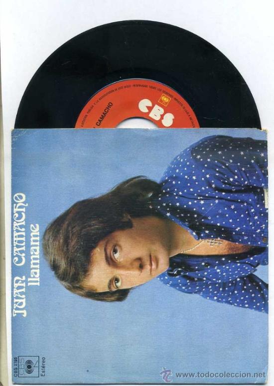 Discos de vinilo: JUAN CAMACHO : LLAMAME (CBS, 1974) - Foto 1