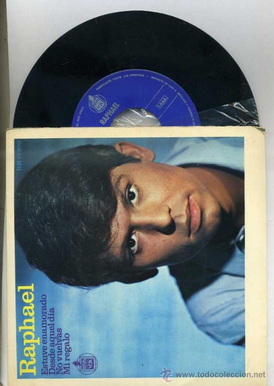 Discos de vinilo: RAPHAEL : ESTUVE ENAMORADO (HISPAVOX, 1966) - Foto 1
