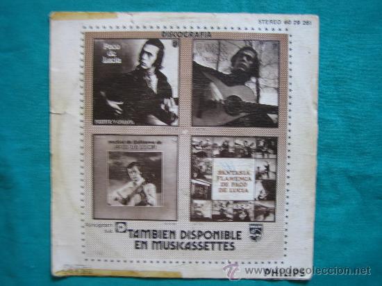 Discos de vinilo: Singels Paco de Lucia 1974 - Foto 4