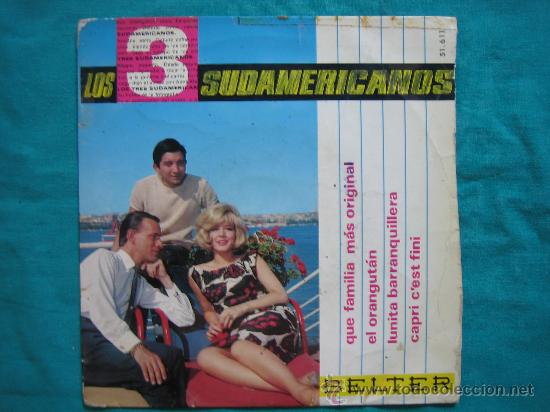 Discos de vinilo: Singels Los Tres Sudamericanos 1969 - Foto 1