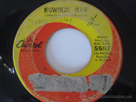 Discos de vinilo: BEATLES original USA CAPITOL Rds NOWHERE MAN - Foto 2