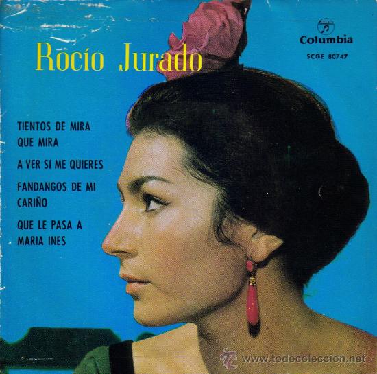 Discos de vinilo: ROCIO JURADO-TIENTOS DE MIRA QUE MIRA + A VER SI ME QUIERES + FANDANGOS DE MI CARI&Ntilde;O + QUE LE PASA
