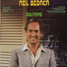 Discos de vinilo: NEIL SEDAKA - SOLITAIRE . LP .1982 . 51 WEST RECORDS USA. Lote 31164055