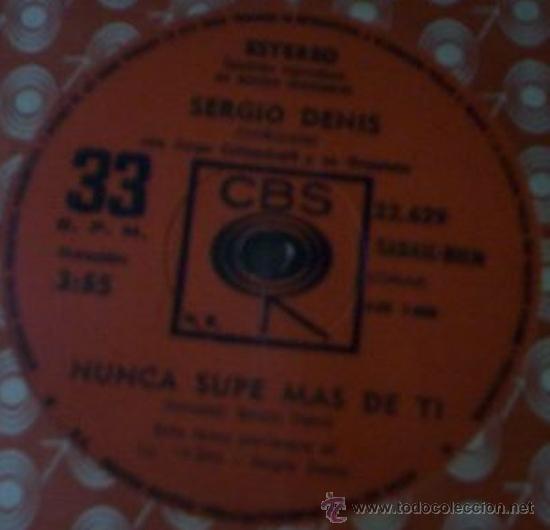 Discos de vinilo: Cuatro sencillos argentinos de Sergio Denis - Foto 1
