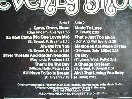 Discos de vinilo: THE EVERLY BROTHERS --- STAR COLLECTION - Foto 2