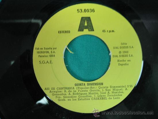 Discos de vinilo: Singels Quinta Dimension 1982 - Foto 2