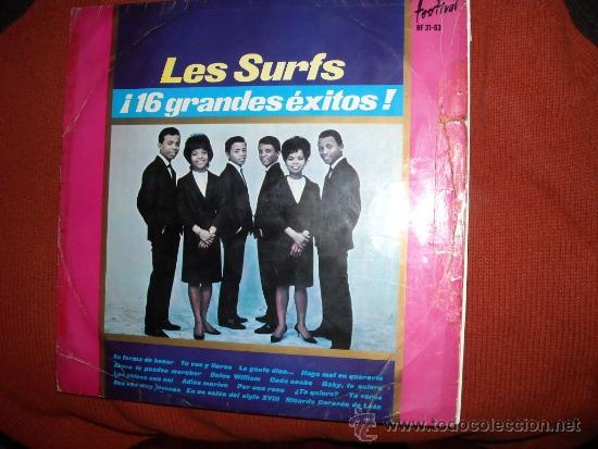 Discos de vinilo: LES SURF LP 16 GRANDES EXITOS  1965 HISPAVOX SPA - Foto 1