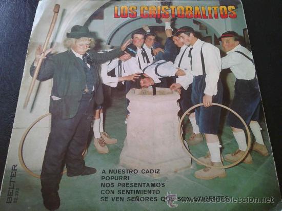 Discos de vinilo: LOS CRISTOBALITOS - A NUESTRO C&Aacute;DIZ - EP 5 TEMAS - Foto 1