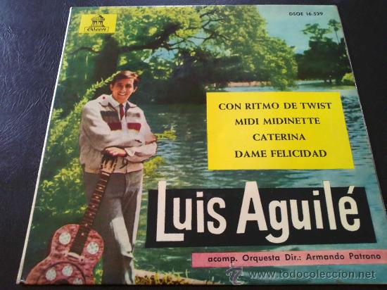 Discos de vinilo: LUIS AGUIL&Eacute; - CON RITMO DE TWIST - EP - Foto 1