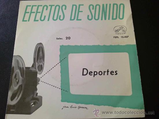 Discos de vinilo: EFECTOS DE SONIDOS - DEPORTES - EP - Foto 1