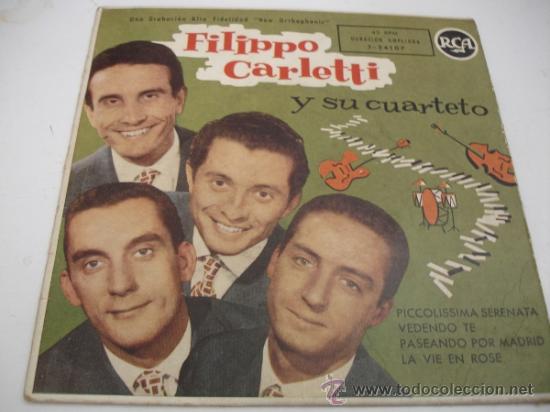 Discos de vinilo: FILIPPO CARLETTI Y SU CUARTETO - Foto 1