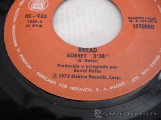 Discos de vinilo: BREAD : AUBREY - Foto 1