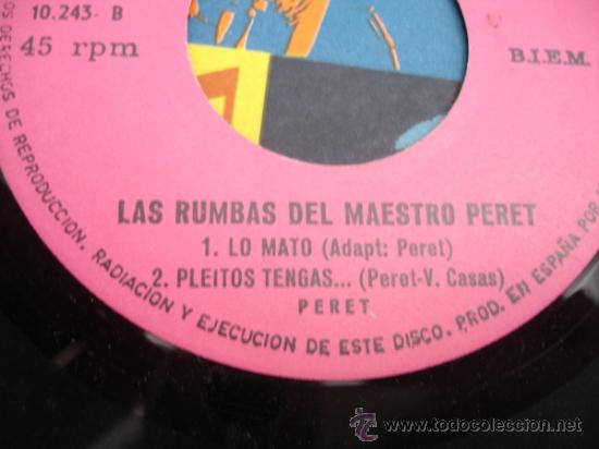 Discos de vinilo: LAS RUMBAS DEL MAESTRO PERET - Foto 1