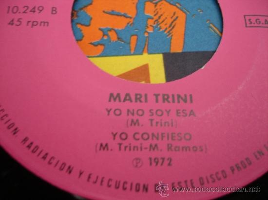 Discos de vinilo: MARI TRINI - YO NO SOY ESA - Foto 2