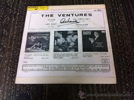 Discos de vinilo: THE VENTURES. TELSTAR. EP - Foto 2